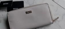 HUGO BOSS Wallett Etui Geldbörse Modell SORI light-beige Echtleder NEU