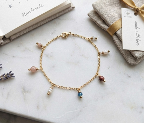Perlenarmband edelstein - perlenarmband,