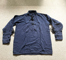 Mittelalter Hemd / Piraten Hemd für Herren, Stehkragen, Größe M