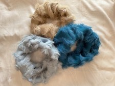 Tuzzi Loop Schal 3er-Set Strickdesign mit echtem Kaninchenfell, Zustand sehr gut