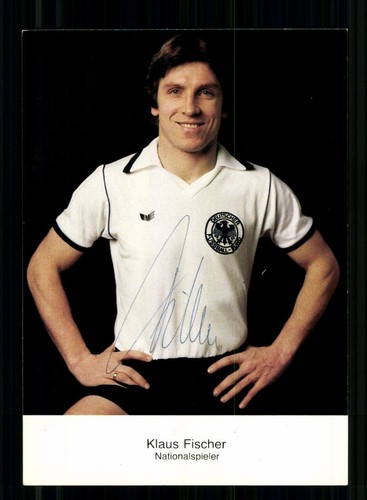 Klaus fischer autogrammkarte - fischer,