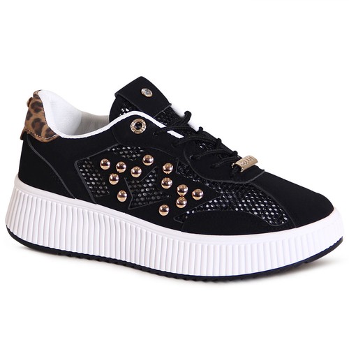 Damen plateau sneaker nieten - damen,