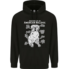 American Bulldogge Körperbau Lustige Hund Herren Kapuzenpullover