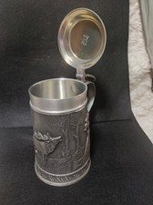 Zinnkrug Bierkrug. Mit