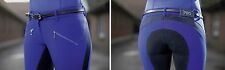 Reithose -Flash- Sport 3/4 Alos kornblau/dunkelblau  HKM 8106  Viele Größen 