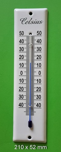 Emaille thermometer außen - emaille,