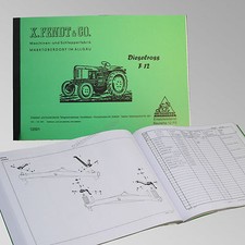 Fendt Ersatzteilliste für Dieselross F 12 Traktor Schlepper 12001