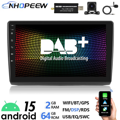 Dab autoradio android 15 - dab+,