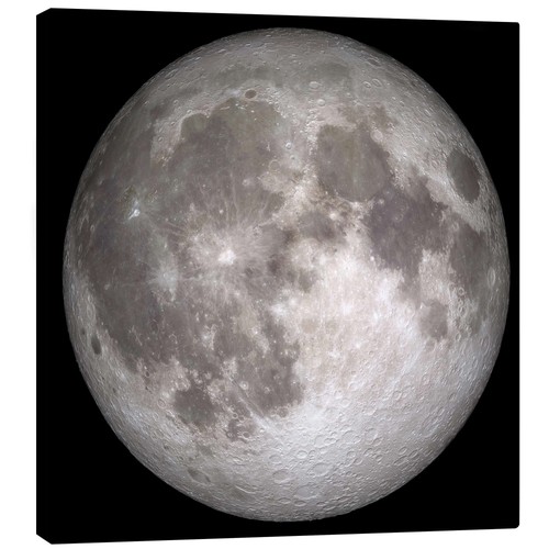 Leinwandbild vollmond nasa - vollmond,
