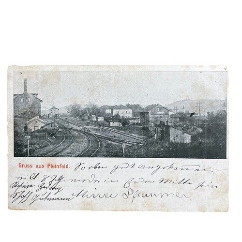 Postkarte pleinfeld bahnhof - postkarte,