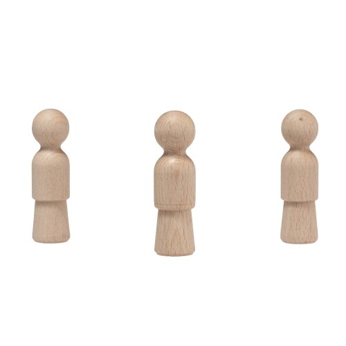 Holzkegel holzfiguren - -,