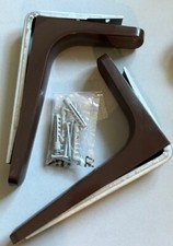 Regalhalter Set 18cm für Möbel / Traglast 30kg / Aus Kunststoff „dunkelbraun“