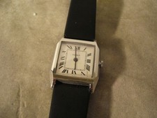 Schöne Klassiker Vintage Huber Uhr Tank  Damenuhr Stahl 60er Sixties Dresswatch