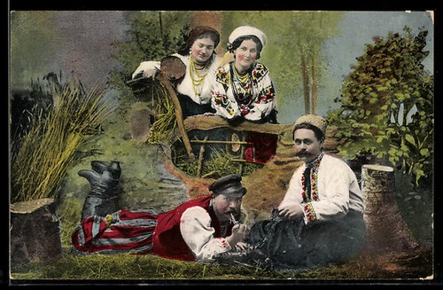 Ansichtskarte gruppe - ansichtskarte, in
