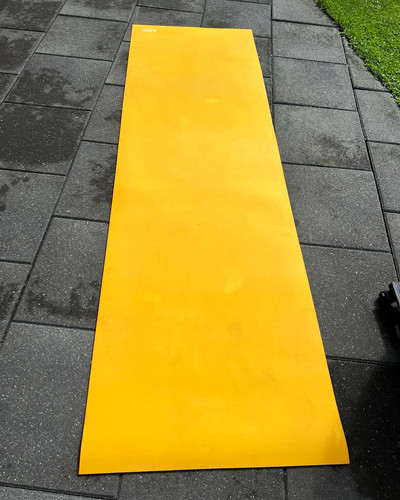 Mat yogamatte gelb unisex - mat, gelb,