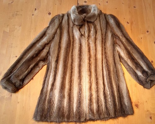 Pelzjacke bisam echtpelz - pelzjacke,