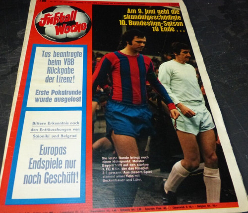 Fußball woche 1973 - fußball,