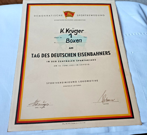 Urkunde sport boxen tag des - sport,