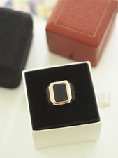 Onyx Ring 333 Gold Herren-Ring