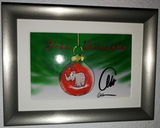 OTTO WAALKES -FROHE WEIHNACHTEN-  signiert gerahmt original Autogramm 