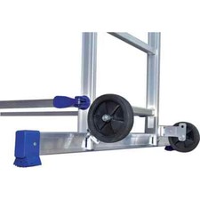 Fahrbares 4 Meter Alu - Gerüst, Treppenfähig, mit umlaufenden Seitenschutz. 