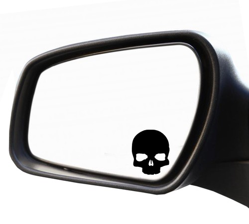 Aufkleber spiegel totenkopf - 2x,