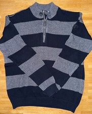 Edelmarke Paul & Shark - Troyer - Pullover - Blau-/ Grautöne  gestreift  Gr. XXL