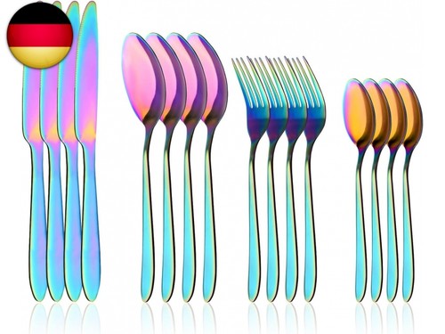 Regenbogen besteck set - regenbogen,