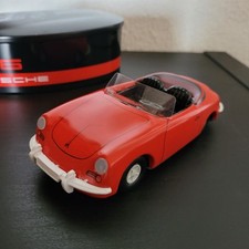  Tippco Porsche 356 Cabrio 1:24  Friktion in   Blech Box mit Fächer- Broschüre