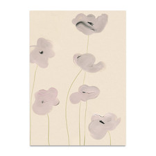 Paper Collective Poster Kunstdruck White Vallmo Mohnblumen Motiv 50 x 70 cm