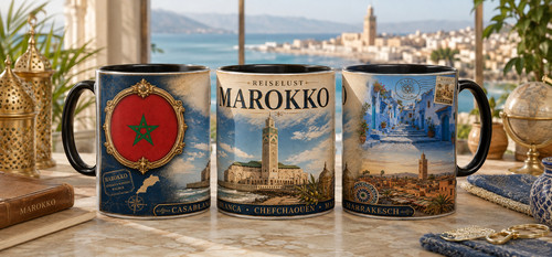 Marokko souvenir tasse - marokko,