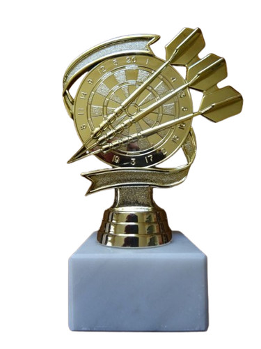 Dart pokal goldfarben mit - dart-pokal,, goldfarben,