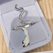 Punk Schlangenring Damen 925