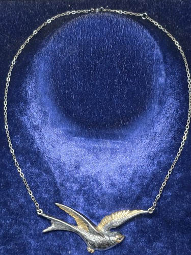 Edles schwalben collier - schwalben,