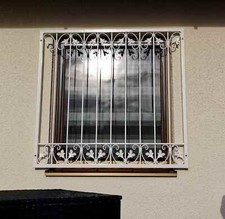 Fenstergitter Schmiedeeisen Einbruchschutz Monaco-Z60 flex Verzinkt auf Maß