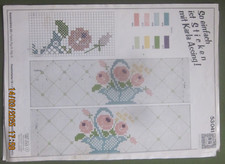 Kreuzstich -  Stickvorlage - Blumenkorb - Karla Assing