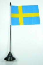Tischfahne Schweden 10 x 15 cm
