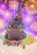 ✨️?DISNEYSCHLOSS?✨️ 100% komplett Disney Schloss Cinderella Polly Pocket Licht