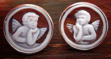 Cameo ohrringe engel putto - ohrringe,