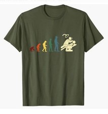 T-Shirt* Shirt Evolution *Spaß-Shirt*😂 Zahnarzt Angsthasen🫢 Geschenk / NEU !