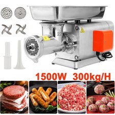 Kommerzieller Edelstahl Fleischwolf 1500W Wurstmaschine Profi Fleischmaschine 