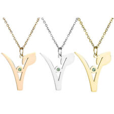 Edelstahl Anhänger mit Halskette Vegan Vegetarisch Symbol Zeichen Symbol Damen