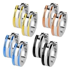 1 Paar Edelstahl Schmuck Klapp