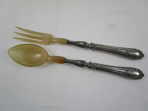 Salatbesteck jugendstil um - -,