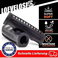 Gedämpfte Gummi Fahrrad-Griffe Extra Weich Griff Paar mit Dämpfung - Schwarz