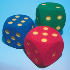 VOLLEY Augenwürfel unbeschichtet - Schaumstoffwürfel, 16 cm