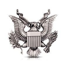 Militär US-Armee Adlerabzeichen Metall Auto Emblem Aufkleber Gunmetal 6.5×6.3cm