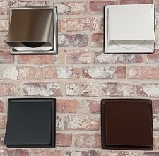 Wetterschutzgitter Edelstahl Ø100 Ø125/150 Mauerkasten Abluft Dunstabzug Lüftung