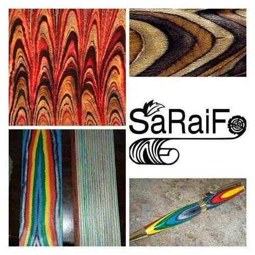 Nero saraifo gefärbtes holz - nero,