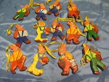 13  x  Holz - Hase , klein  , handbemalt , Oster - Dekoration , Nostalgie  / # A
